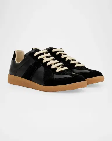 Maison Margiela Replica Suede & Leather Sneakers | Thumbnail 2 Maison Margiela Replica Suede & Leather Sneakers | Thumbnail 2