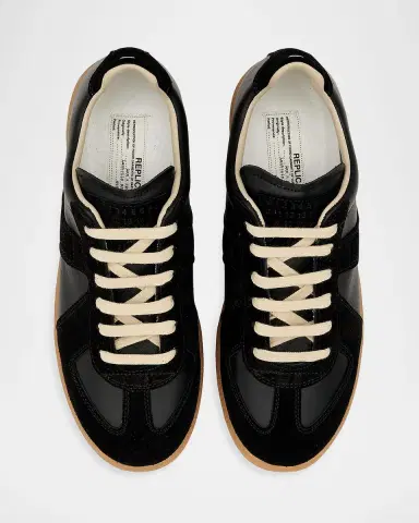 Maison Margiela Replica Suede & Leather Sneakers | Thumbnail 4 Maison Margiela Replica Suede & Leather Sneakers | Thumbnail 4