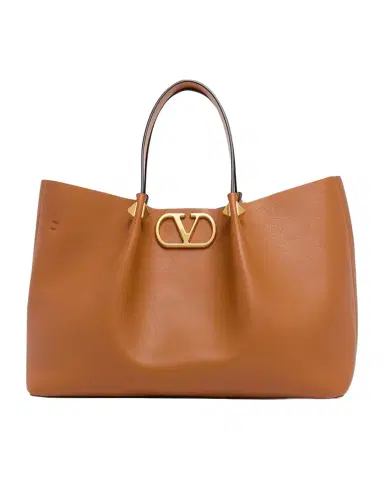 Valentino Garavani Medium Pleated Rockstud Leather Tote Bag | Thumbnail 1 Valentino Garavani Medium Pleated Rockstud Leather Tote Bag | Thumbnail 1