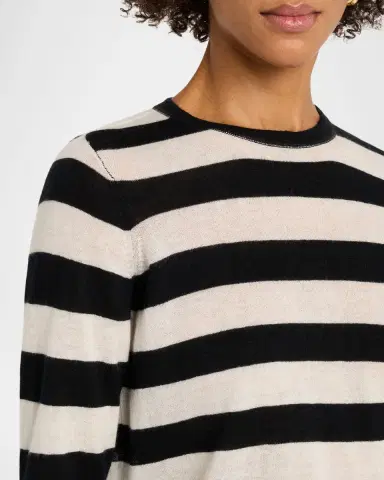MAJESTIC FILATURES Machine Washable Cashmere Striped Pullover | Thumbnail 5 MAJESTIC FILATURES Machine Washable Cashmere Striped Pullover | Thumbnail 5