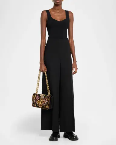 Valentino Garavani Beaded Floral-Embroidered Shoulder Strap | Thumbnail 4 Valentino Garavani Beaded Floral-Embroidered Shoulder Strap | Thumbnail 4