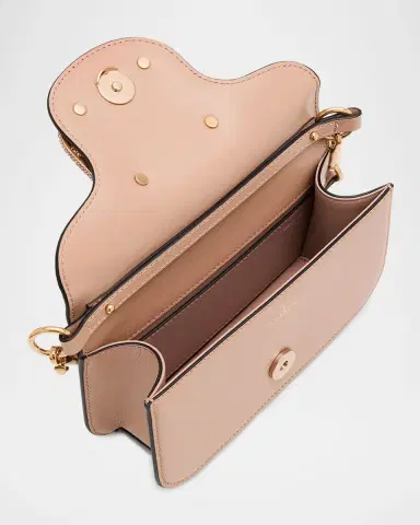 Valentino Garavani Loco Small Leather Top-Handle Bag with Jewel VLogo | Thumbnail 4 Valentino Garavani Loco Small Leather Top-Handle Bag with Jewel VLogo | Thumbnail 4