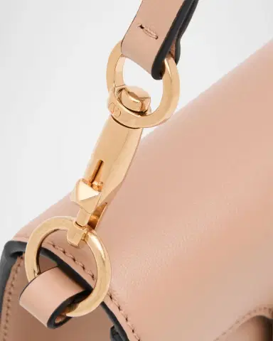 Valentino Garavani Loco Small Leather Top-Handle Bag with Jewel VLogo | Thumbnail 6 Valentino Garavani Loco Small Leather Top-Handle Bag with Jewel VLogo | Thumbnail 6