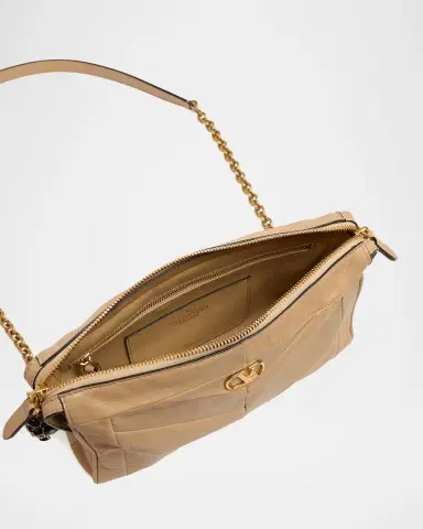 Valentino Garavani Small Chevron Patchwork Leather Shoulder Bag | Thumbnail 3 Valentino Garavani Small Chevron Patchwork Leather Shoulder Bag | Thumbnail 3