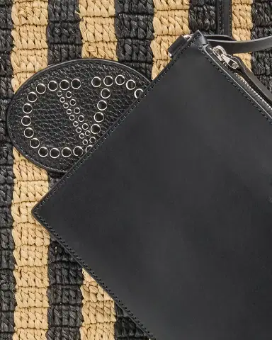 Valentino Garavani Striped Raffia Bucket Bag | Thumbnail 10 Valentino Garavani Striped Raffia Bucket Bag | Thumbnail 10