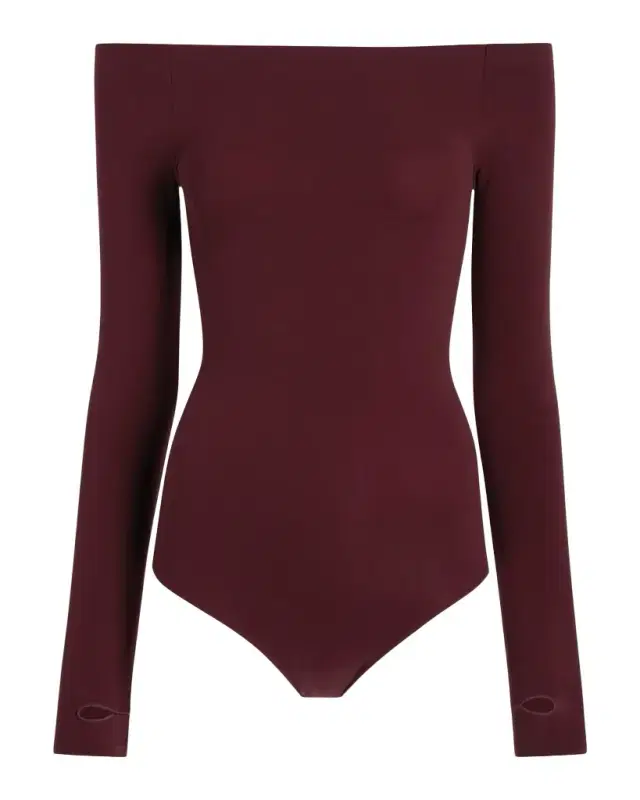 Commando Ballet Off-Shoulder Microfiber Bodysuit