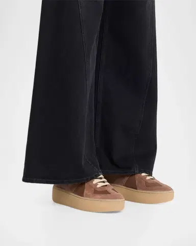 Maison Margiela Replica Mixed Leather Platform Sneakers | Thumbnail 2 Maison Margiela Replica Mixed Leather Platform Sneakers | Thumbnail 2