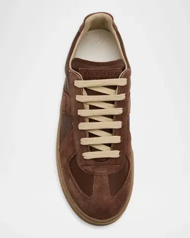 Maison Margiela Replica Mixed Leather Platform Sneakers | Thumbnail 6 Maison Margiela Replica Mixed Leather Platform Sneakers | Thumbnail 6