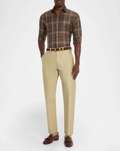 Polo Ralph Lauren Men's Classic Fit Plaid Twill Button-Down Shirt | Thumbnail 2 Polo Ralph Lauren Men's Classic Fit Plaid Twill Button-Down Shirt | Thumbnail 2