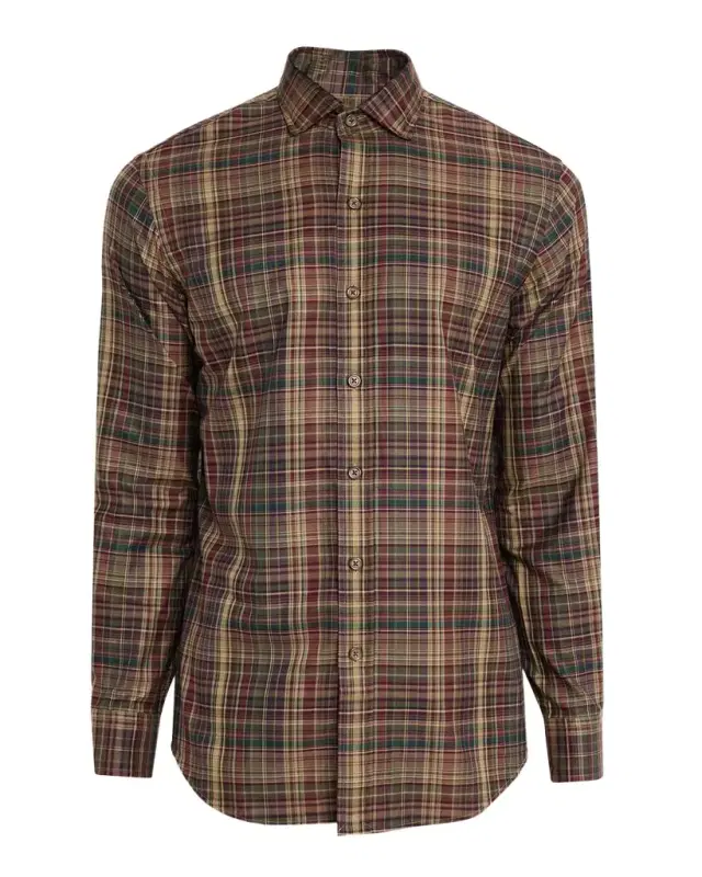 Men 's Classic Fit Plaid Twill Button-Down Shirt