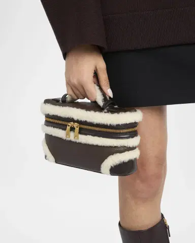 Bottega Veneta Bang Bang Shearling Vanity Top-Handle Bag | Thumbnail 2 Bottega Veneta Bang Bang Shearling Vanity Top-Handle Bag | Thumbnail 2