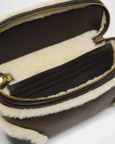 Bottega Veneta Bang Bang Shearling Vanity Top-Handle Bag | Thumbnail 4 Bottega Veneta Bang Bang Shearling Vanity Top-Handle Bag | Thumbnail 4