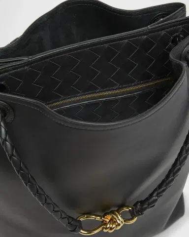 Bottega Veneta Borsa Leather Shoulder Bag | Thumbnail 3 Bottega Veneta Borsa Leather Shoulder Bag | Thumbnail 3