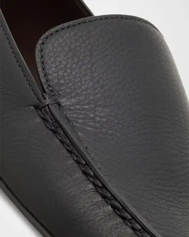 The Row Leo Grained Leather Slippers | Thumbnail 5 The Row Leo Grained Leather Slippers | Thumbnail 5