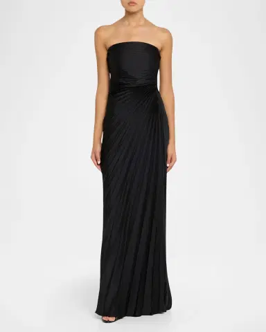 A.L.C. Bianca Pleated Strapless Gown | Thumbnail 2 A.L.C. Bianca Pleated Strapless Gown | Thumbnail 2