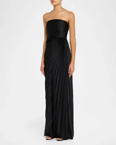 A.L.C. Bianca Pleated Strapless Gown | Thumbnail 4 A.L.C. Bianca Pleated Strapless Gown | Thumbnail 4