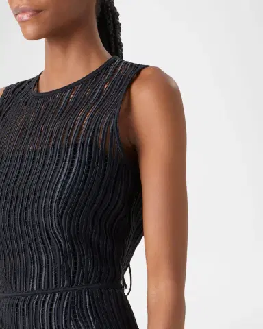 Akris Techno Wave Guipure Sheath Midi Dress | Thumbnail 5 Akris Techno Wave Guipure Sheath Midi Dress | Thumbnail 5