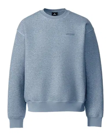Mackage Men's Julian Double-Face Jersey Silicone-Logo Crewneck Sweater | Thumbnail 1 Mackage Men's Julian Double-Face Jersey Silicone-Logo Crewneck Sweater | Thumbnail 1