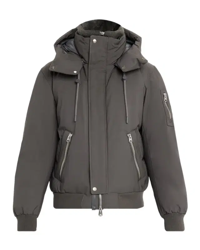 Mackage Men's Iker-Z 2-in-1 Down Bomber with Removable Shearling Bib