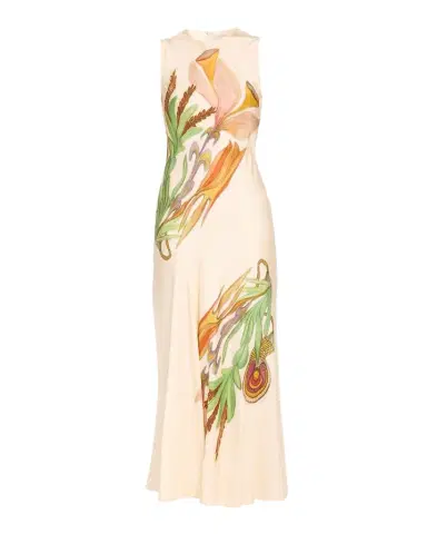 Ulla Johnson Gaea Printed Silk Midi Dress | Thumbnail 1 Ulla Johnson Gaea Printed Silk Midi Dress | Thumbnail 1