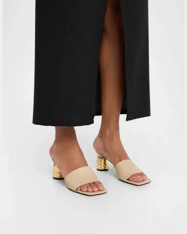 Givenchy 65mm Logo Heel Leather Mule Sandals | Thumbnail 2 Givenchy 65mm Logo Heel Leather Mule Sandals | Thumbnail 2
