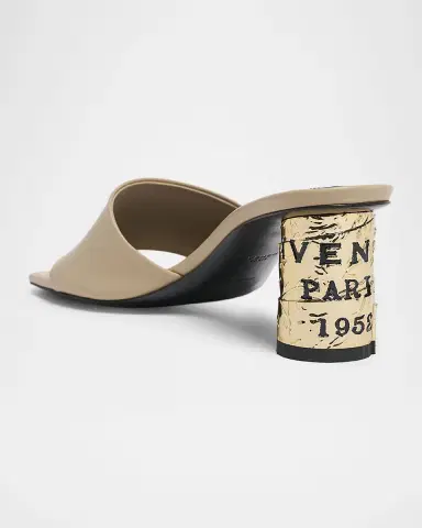Givenchy 65mm Logo Heel Leather Mule Sandals | Thumbnail 4 Givenchy 65mm Logo Heel Leather Mule Sandals | Thumbnail 4
