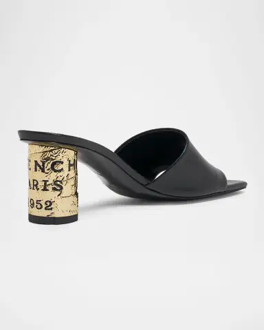 Givenchy 65mm Logo Heel Leather Mule Sandals | Thumbnail 4 Givenchy 65mm Logo Heel Leather Mule Sandals | Thumbnail 4