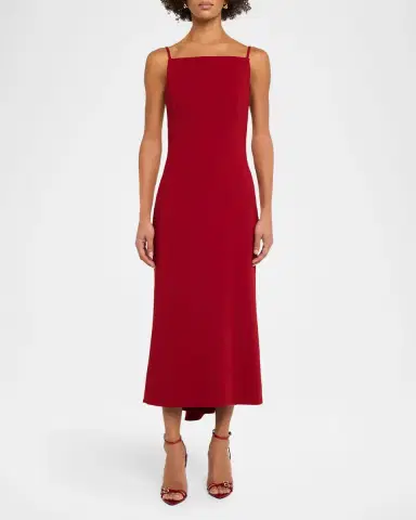 Givenchy Square-Neck Sleeveless Midi Dress | Thumbnail 2