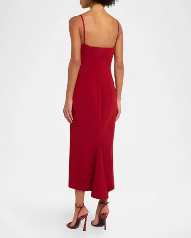 Givenchy Square-Neck Sleeveless Midi Dress | Thumbnail 3
