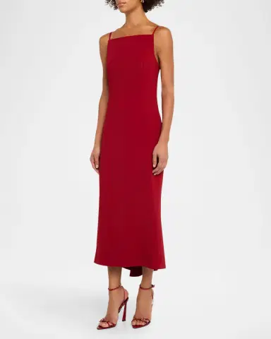 Givenchy Square-Neck Sleeveless Midi Dress | Thumbnail 4