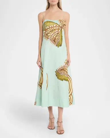 Ulla Johnson Vesela Floral Cotton Midi Dress | Thumbnail 2 Ulla Johnson Vesela Floral Cotton Midi Dress | Thumbnail 2