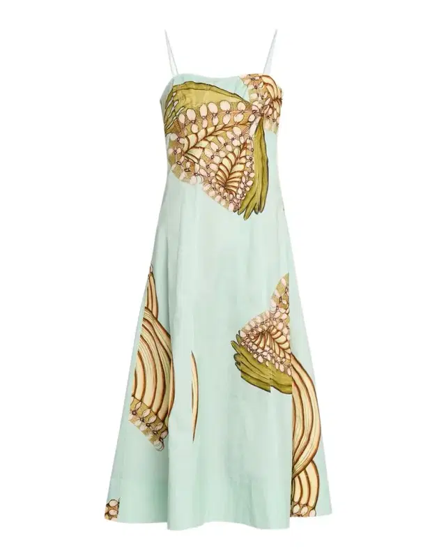 Vesela Floral Cotton Midi Dress