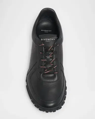 Givenchy Men's Glide Leather Low-Top Runner Sneakers | Thumbnail 4 Givenchy Men's Glide Leather Low-Top Runner Sneakers | Thumbnail 4