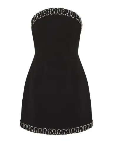 Rebecca Vallance Nyx Bonded Crepe Strapless Mini Dress | Thumbnail 1