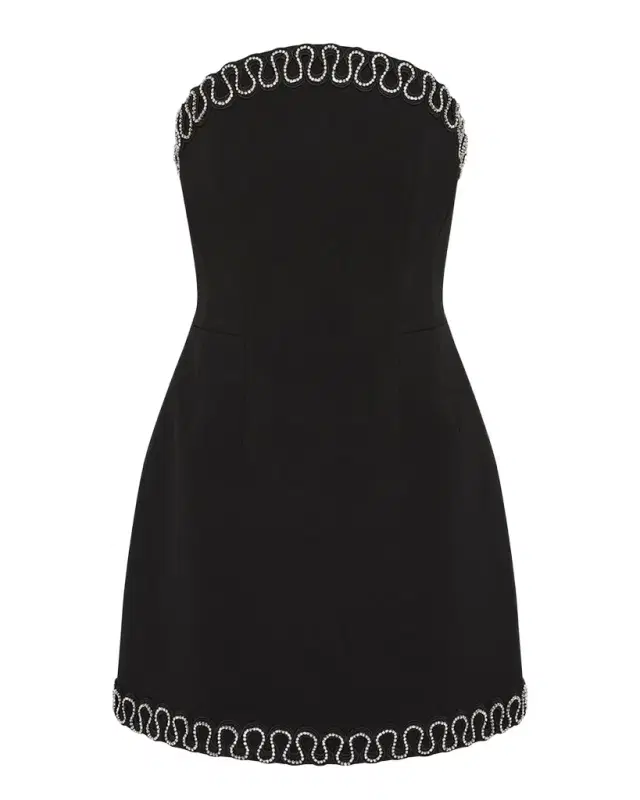 Nyx Bonded Crepe Strapless Mini Dress