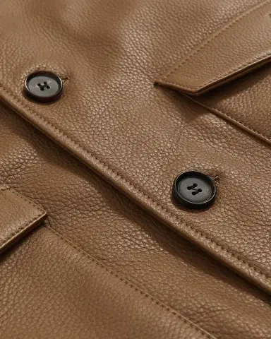 Reiss Men's Harrington Tumbled eather Jacket | Thumbnail 5