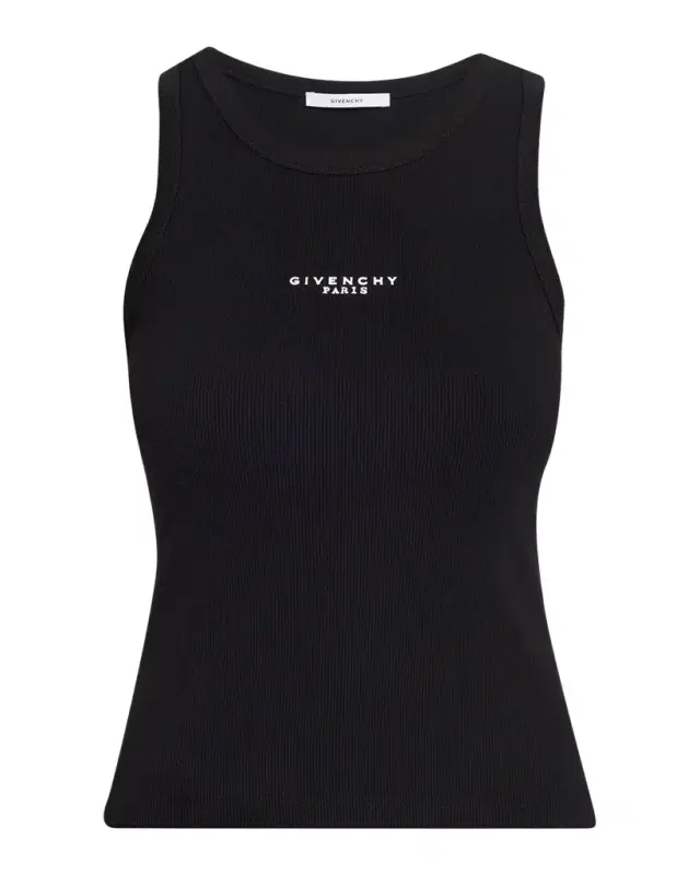 Givenchy Logo Ribbed Tank Top
