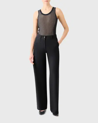 Akris Two-Tone Grid Knit Tank Top | Thumbnail 2