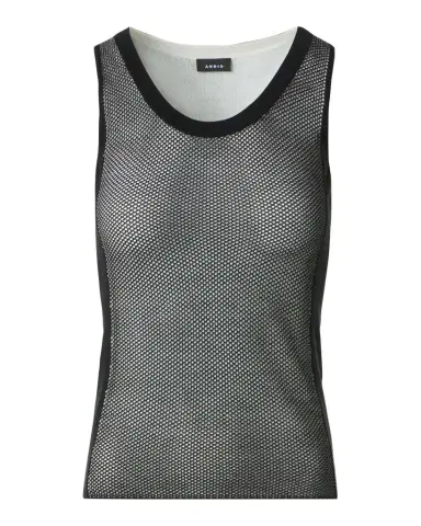 Akris Two-Tone Grid Knit Tank Top | Thumbnail 1