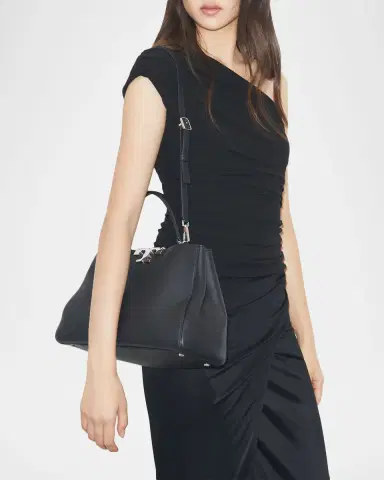 Tory Burch Eleanor Pebbled Leather Satchel Shoulder Bag | Thumbnail 4
