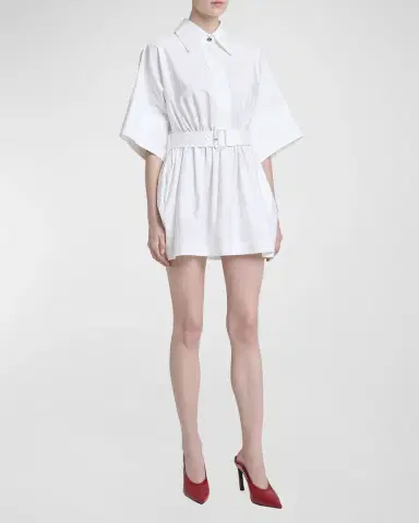 Givenchy Cinched Waist Mini Shirtdress | Thumbnail 4 Givenchy Cinched Waist Mini Shirtdress | Thumbnail 4