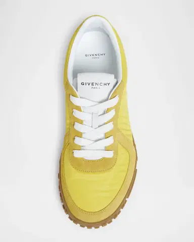 Givenchy Men's Glide Nylon/Suede Low-Top Runner Sneakers | Thumbnail 4 Givenchy Men's Glide Nylon/Suede Low-Top Runner Sneakers | Thumbnail 4