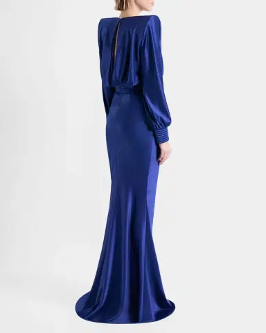 Zhivago Betsy Satin Long-Sleeve Gown | Thumbnail 3 Zhivago Betsy Satin Long-Sleeve Gown | Thumbnail 3
