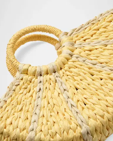 MOLO Girl's Lemon Straw Tote Bag | Thumbnail 2