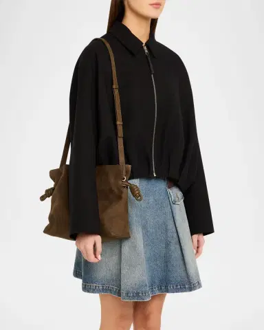 Loewe Flamenco Clutch Bag in Nubuck Leather | Thumbnail 2 Loewe Flamenco Clutch Bag in Nubuck Leather | Thumbnail 2