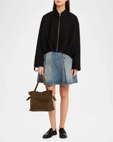 Loewe Flamenco Clutch Bag in Nubuck Leather | Thumbnail 5 Loewe Flamenco Clutch Bag in Nubuck Leather | Thumbnail 5
