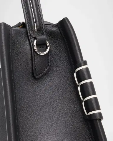 JW Anderson Small Loafer Leather Top-Handle Bag | Thumbnail 5