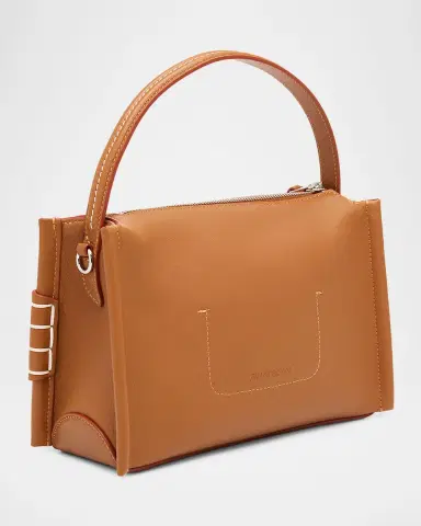 JW Anderson Small Loafer Leather Top-Handle Bag | Thumbnail 7