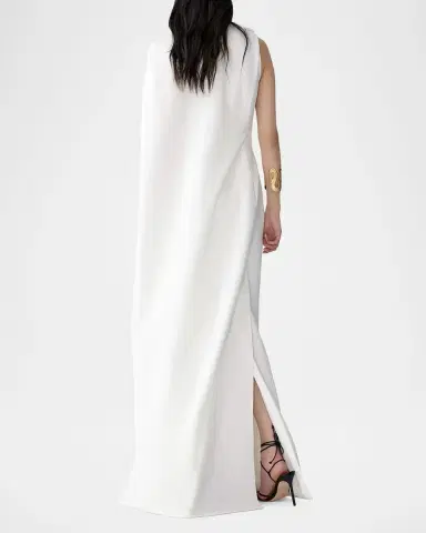 Carolina Herrera Draped Cape Column Gown | Thumbnail 3 Carolina Herrera Draped Cape Column Gown | Thumbnail 3