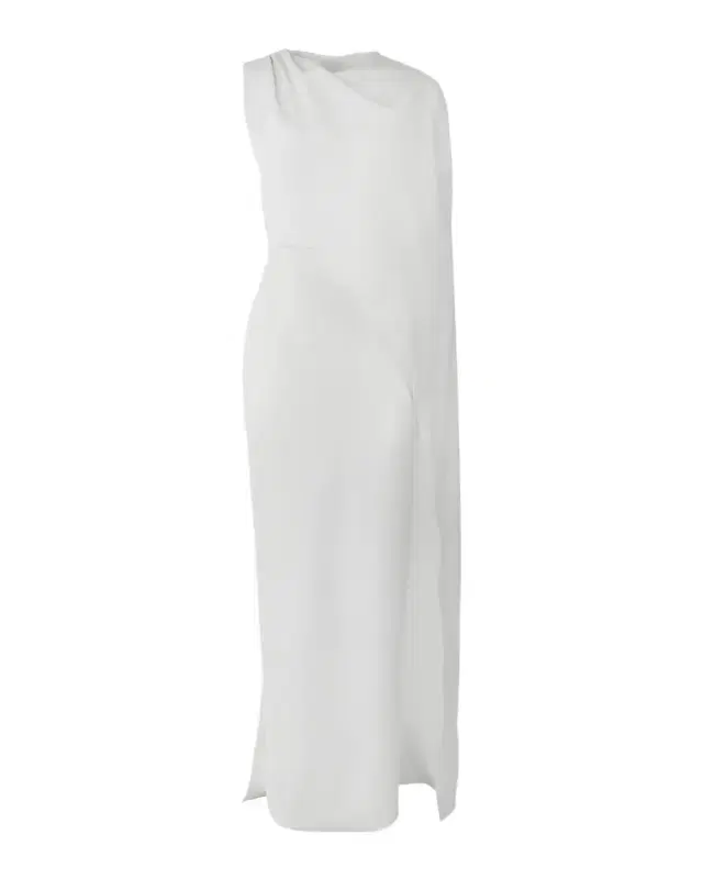 Draped Cape Column Gown